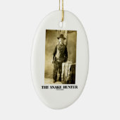De slangenjager ( foto-slangen) keramisch ornament (Rechts)