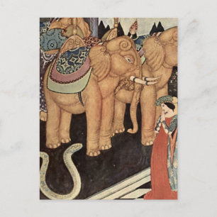 “De Slangenprins” door Edmund Dulac Briefkaart