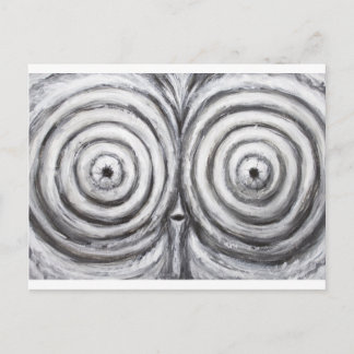 De slapeloosheid pinguïn (vreemd surrealisme) briefkaart