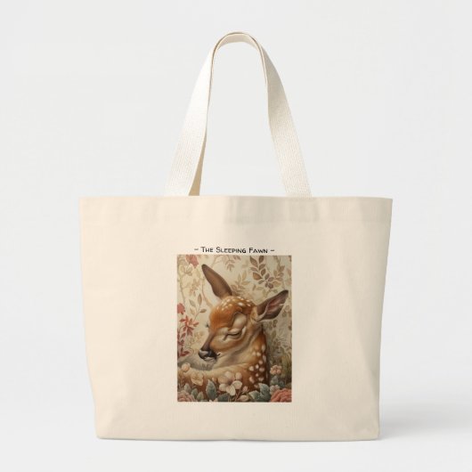 De Slapen Fawn 2 Canvas tas (Voorkant)