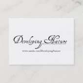 De slapende Amoer Mini Print Visitekaartje (Achterkant)