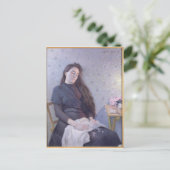 De slapende Bloemenmeisje, 1892 Briefkaart (Staand voorkant)