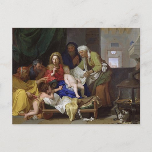 De slapende Christus, 1655 Briefkaart (Voorkant)