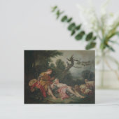 De slapende herderin briefkaart (Staand voorkant)