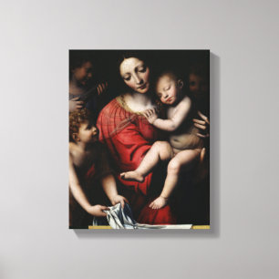 De slapende Jezus Canvas Afdruk