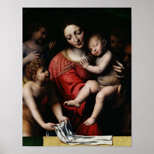 De slapende Jezus Poster (Voorkant)