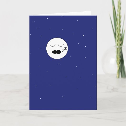 De slapende maan leeg kaart (Voorkant)