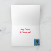 De slapende reuzenkerst kaart (Binnen)