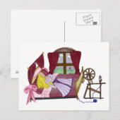 De slapende schoonheid briefkaart (Voorkant / Achterkant)
