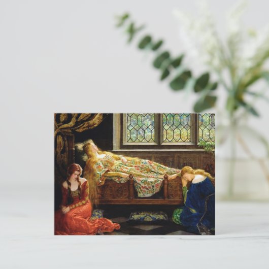 De slapende schoonheid briefkaart (Staand voorkant)