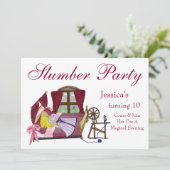 De slapende schoonheid kaart (Staand voorkant)