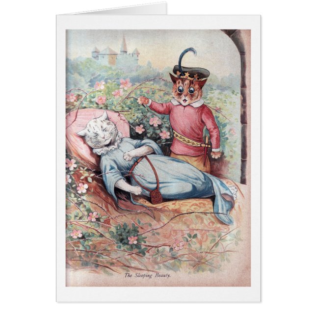 De slapende schoonheid, Louis Wain (Voorkant)