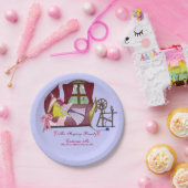 De slapende schoonheid papieren bordje (Feest)