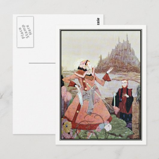 De slapende schoonheid van Harry Clarke Briefkaart (Voorkant / Achterkant)