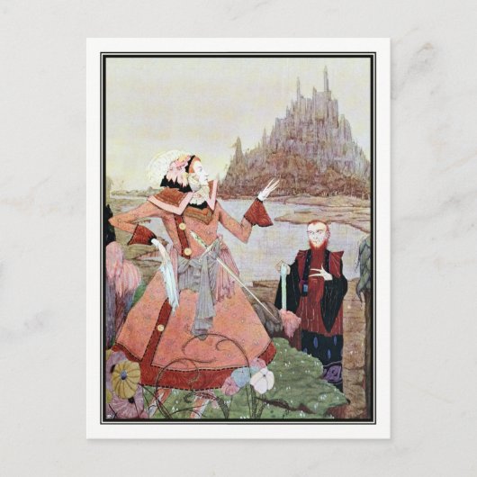 De slapende schoonheid van Harry Clarke Briefkaart (Voorkant)