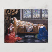 De slapende schoonheid van John Collier 1921 Briefkaart (Voorkant)