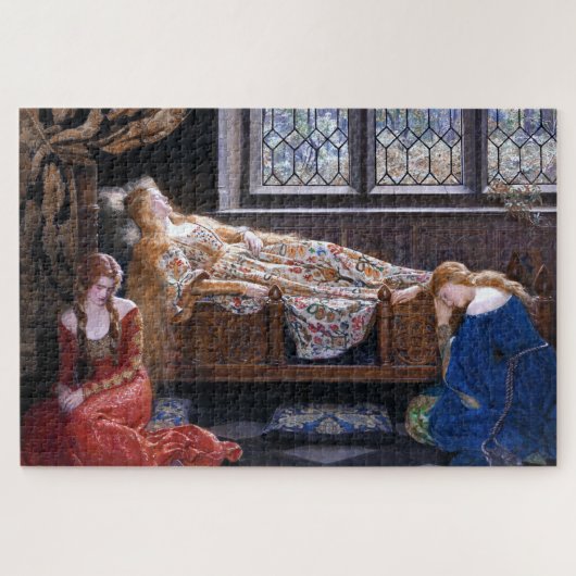 De slapende schoonheid van John Collier 1921 Legpuzzel (Horizontaal)