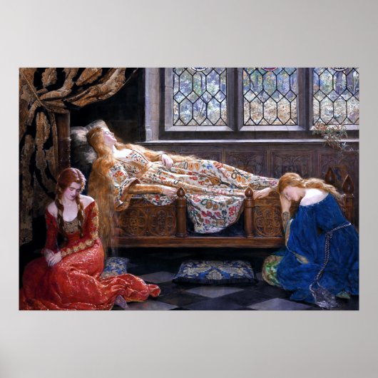 De slapende schoonheid van John Collier 1921 Poster (Voorkant)
