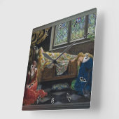 De slapende schoonheid van John Collier Vierkante Klok (Hoek)