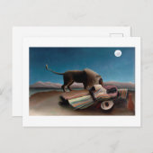 De slapende zigeuner, Henri Rousseau Briefkaart (Voorkant / Achterkant)