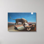 De slapende zigeuner | Henri Rousseau | Canvas Afdruk (Voorkant)