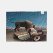 De slapende zigeuner, Henri Rousseau Fleece Deken (Voorkant (Horizontaal))