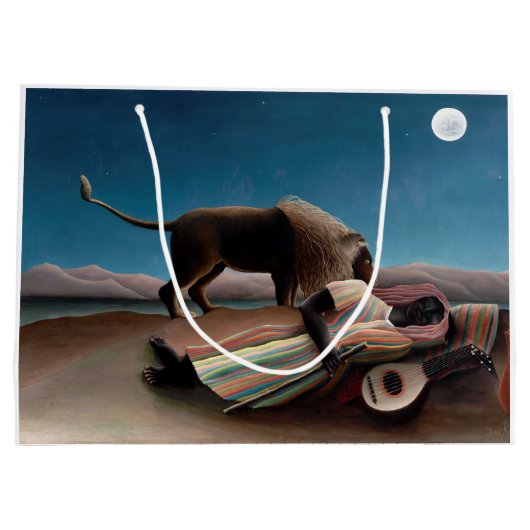 De slapende zigeuner, Henri Rousseau Groot Cadeauzakje (Achterkant)