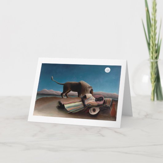 De slapende zigeuner, Henri Rousseau Kaart (Voorkant)