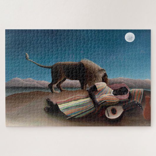 De slapende zigeuner, Henri Rousseau Legpuzzel (Horizontaal)