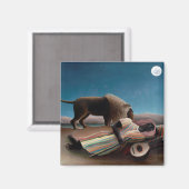 De slapende zigeuner, Henri Rousseau Magneet (Voorkant / Achterkant)