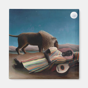 De slapende zigeuner, Henri Rousseau Magneet