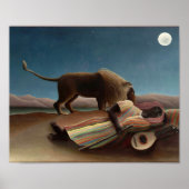 De slapende zigeuner, Henri Rousseau Poster (Voorkant)