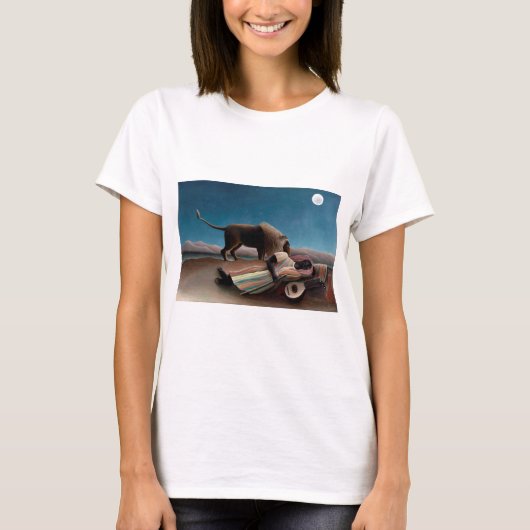 De slapende zigeuner, Henri Rousseau T-shirt (Voorkant)