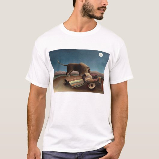 De slapende zigeuner, Henri Rousseau T-shirt (Voorkant)