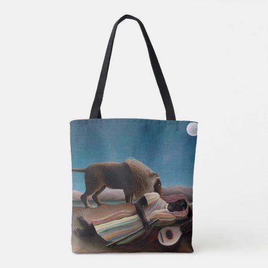 De slapende zigeuner, Henri Rousseau Tote Bag (Achterkant)