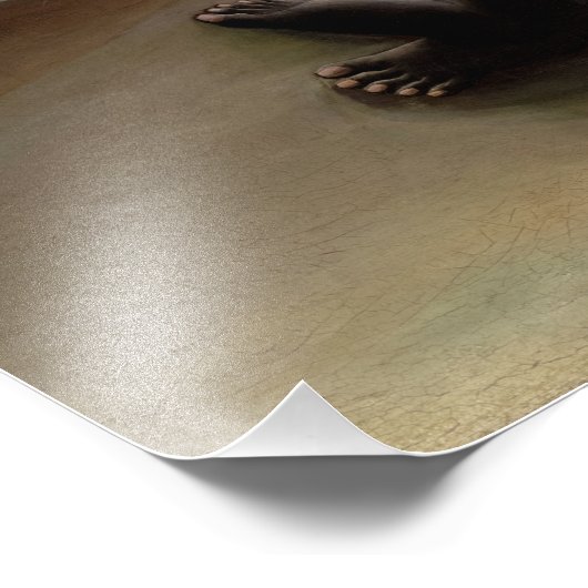 De slapende zigeuner van Henri Rousseau Foto Afdruk (Hoek)