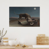 De slapende zigeuner van Henri Rousseau Poster (Keuken)
