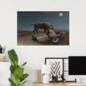 De slapende zigeuner van Henri Rousseau Poster (Thuiskantoor)