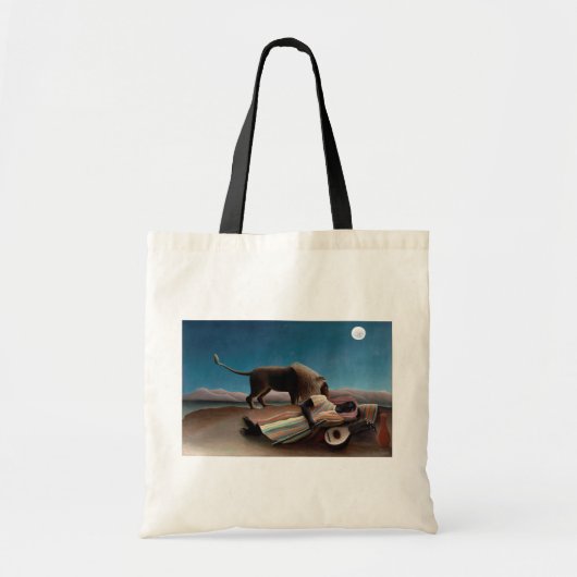 De Slapende Zigeunerin, Henri Rousseau Tote Bag (Voorkant)