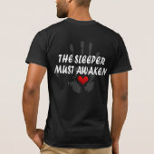 De slaper moet wakker worden #4b t-shirt (Achterkant)
