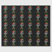 De Slaperige Elf Familie Matching Groep Kerstmis Cadeaupapier (Vlak)