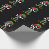 De Slapy Elf Family Matching Group Kerstmis Cadeaupapier (Hoek)