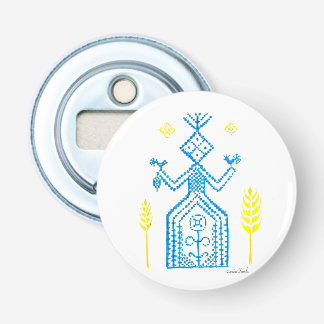 De Slavische godin Mokosh Button Flesopener