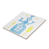 De Slavische godin Mokosh Tegeltje (Zijkant)