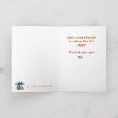 De slechte Cartoon van de Herenkapper van de Feestdagen Kaart (Binnen)