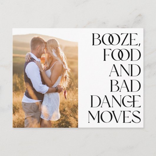 De slechte dansbeweging van het Levensmiddel van B Aankondigingskaart (Voorkant)