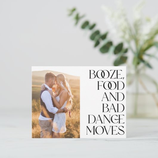 De slechte dansbeweging van het Levensmiddel van B Aankondigingskaart (Staand voorkant)