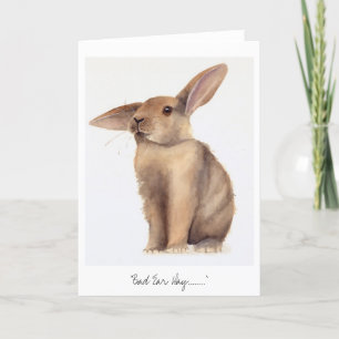 De slechte die Dag van het Oor in Watercolour Kaart