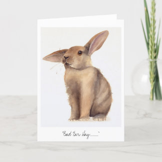 De slechte die Dag van het Oor in Watercolour Kaart