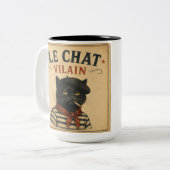 DE SLECHTE KAT TWEEKLEURIGE KOFFIEMOK (Voorkant links)